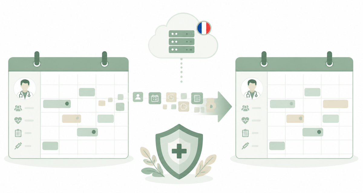 Migration d'une solution de prise de rendez-vous patients vers une solution souveraine hébergée en France